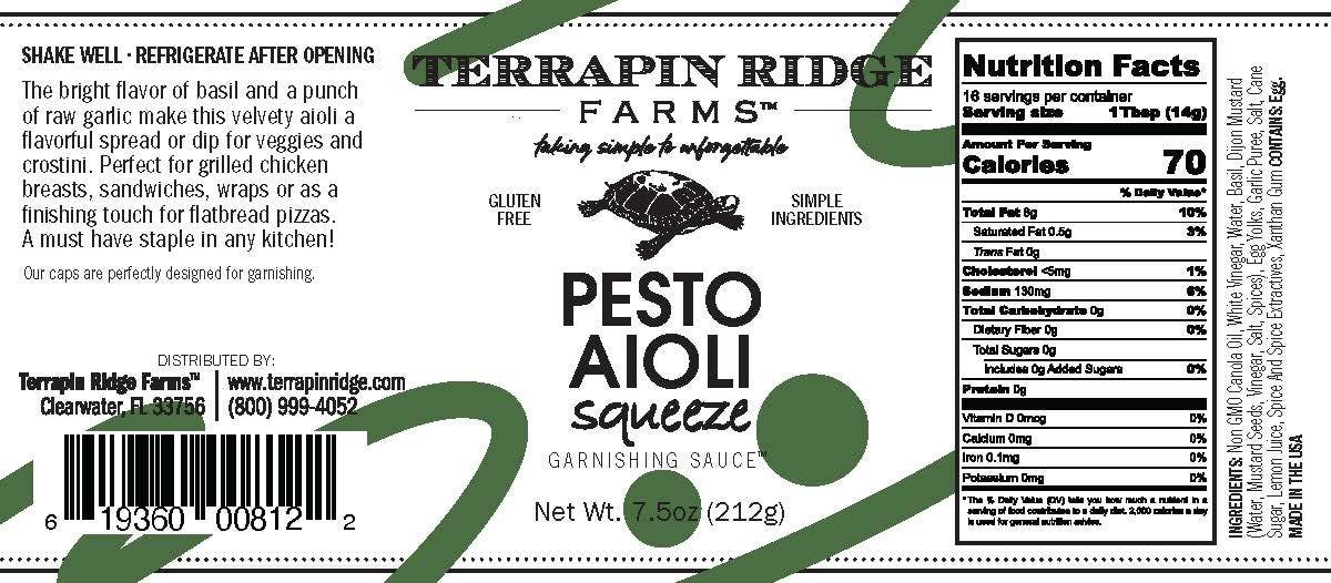 Pesto Aioli Garnishing Squeeze