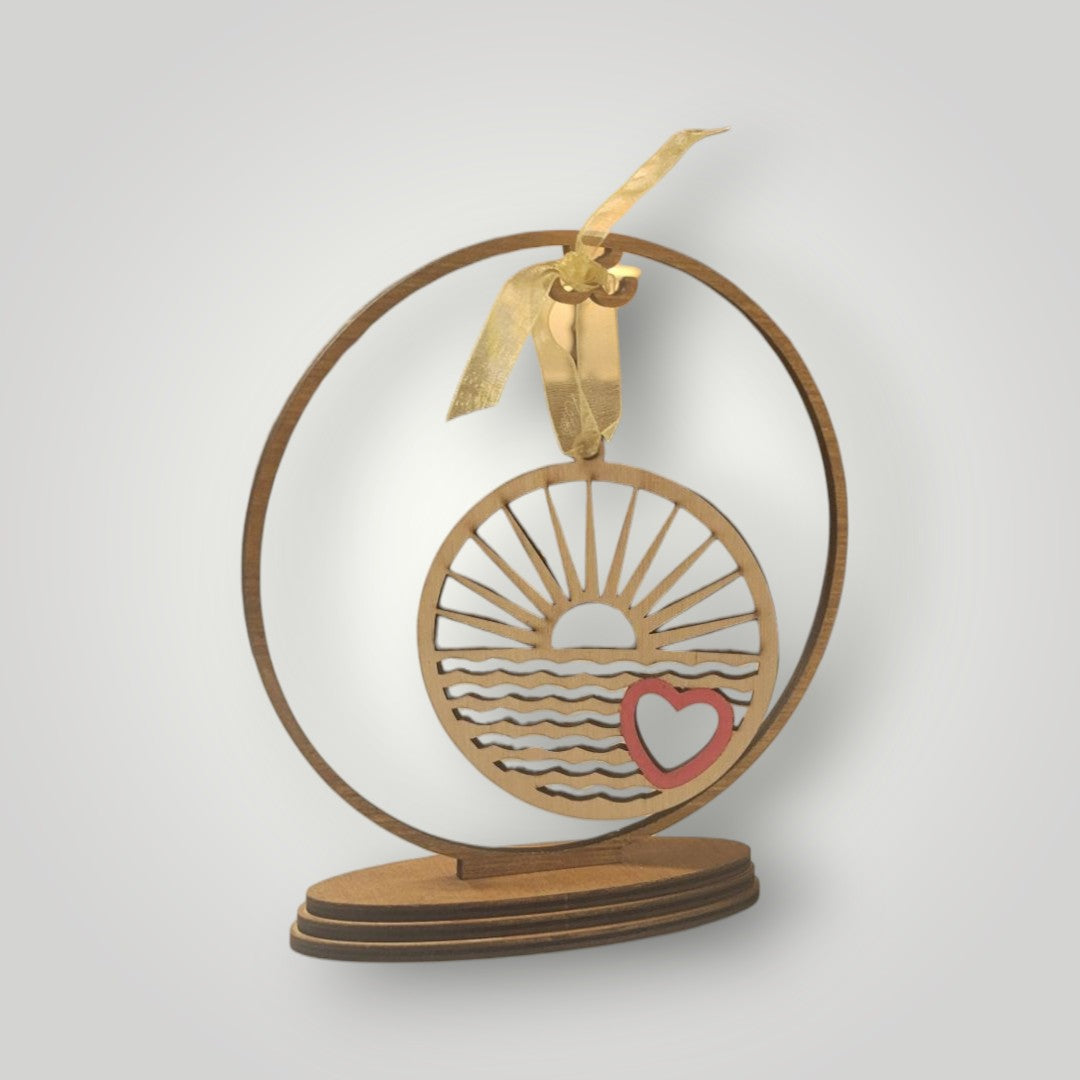 Love's Golden Light - Grandparent Story Card Ornament
