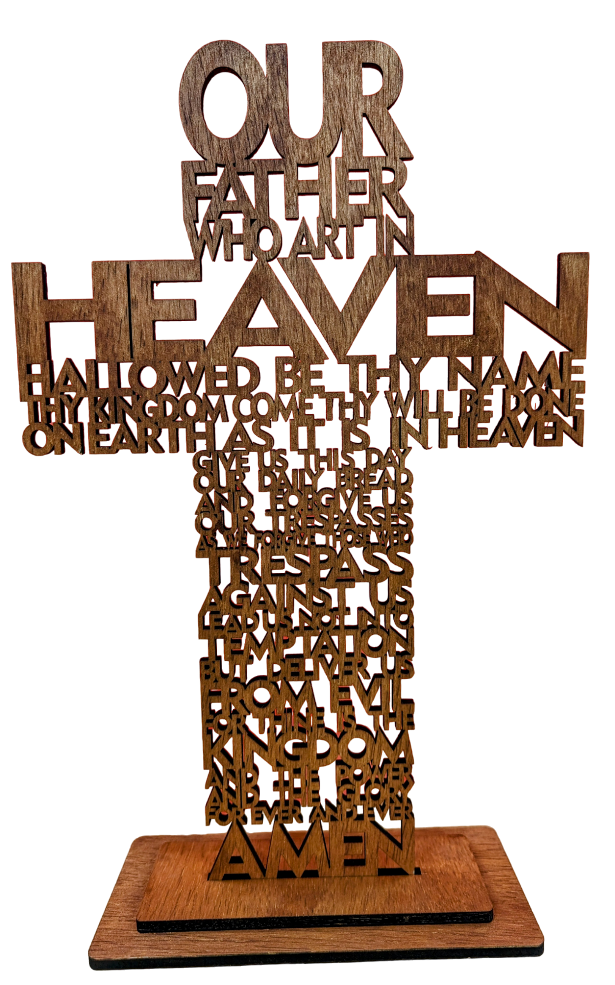 The Lords Prayer Cross