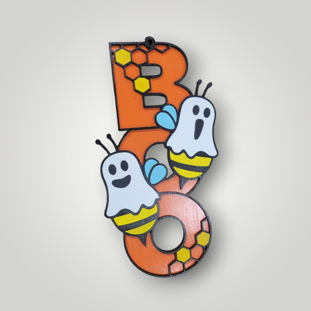 BOO Bees Halloween Sign