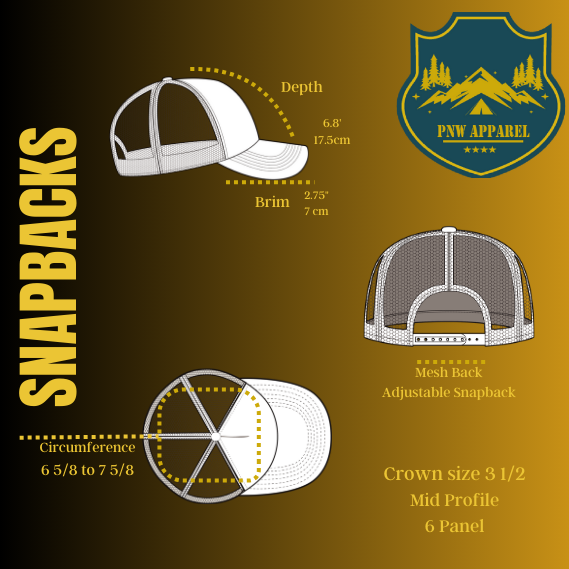 Sasquatch Trucker Hat: Grey on Black Mesh
