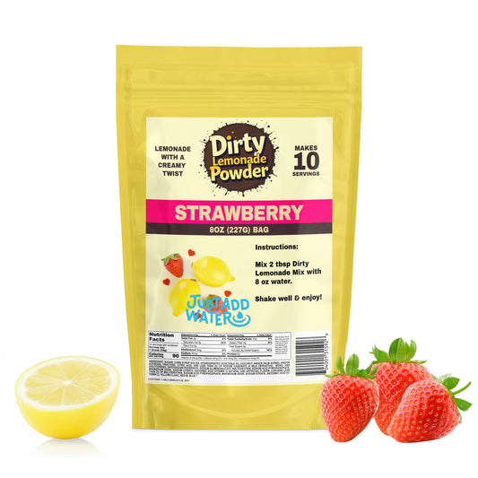 Strawberry Dirty Lemonade Powder - Just Add Water: 8oz Bag (10 Servings)