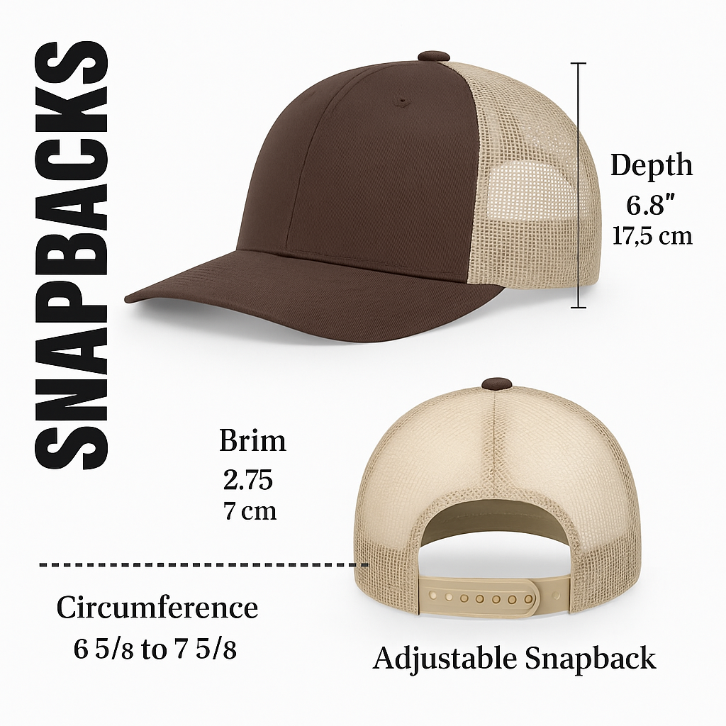 Mountains Trees Trucker Hat - Mesh Back Snapback Cap: Heather Grey on Black