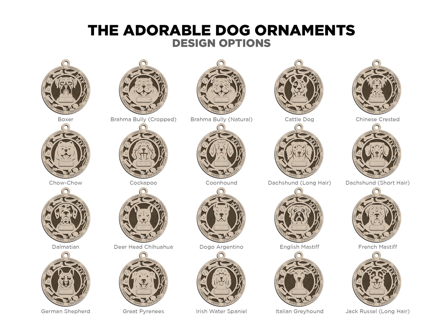 Adorable Dog Ornaments