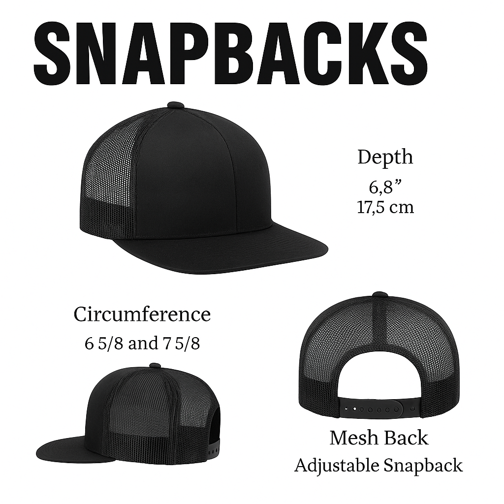Smokey The Bear Hat - Trucker Snapback Mesh Back: Brown on Khaki