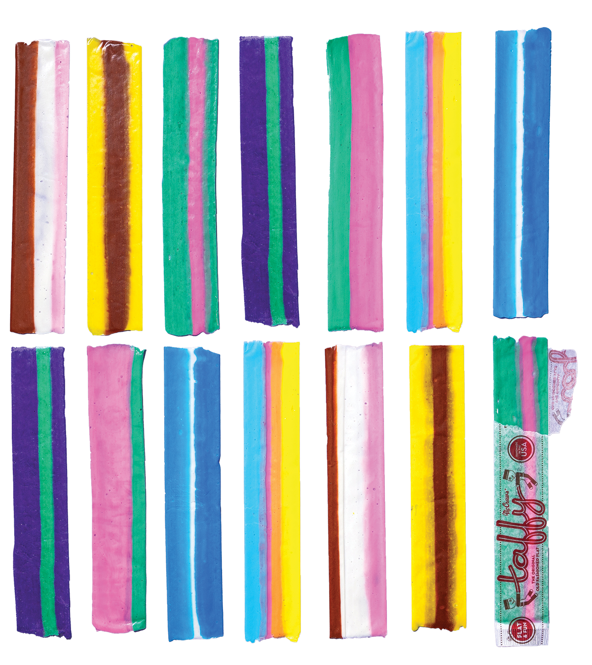 Hand-Pulled Flat Taffy - Flavor Asst - 144 Pc POP Display