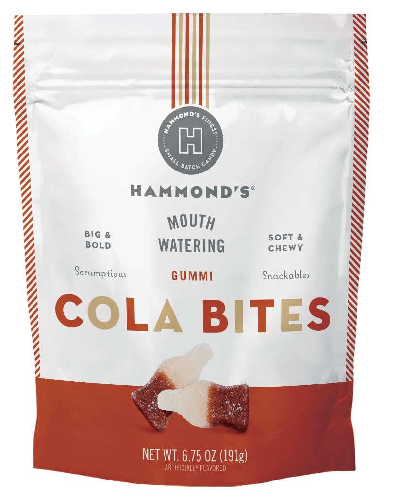 Gummi Candy - Cola Bites - 6.75 oz Resealable Bag