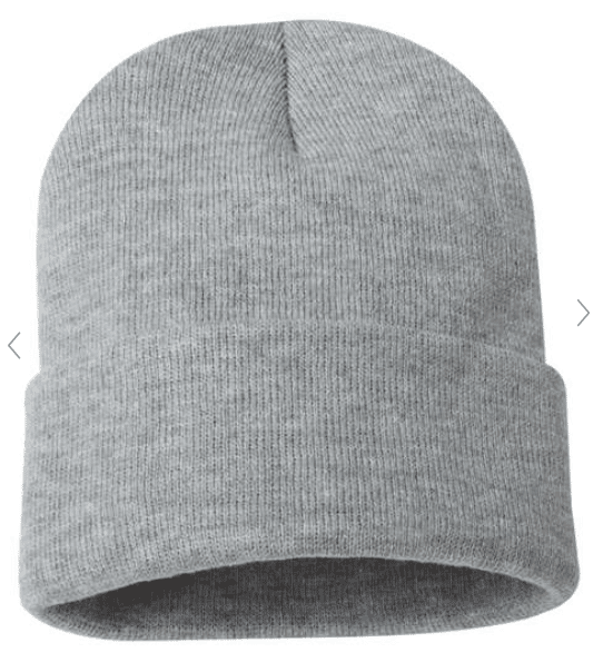 Sasquatch Beanie W/ Big Foot Patch: Grey