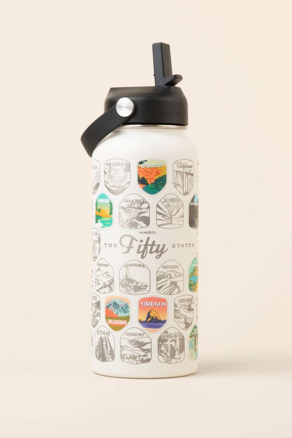 Fifty States Bucket List Bottle
