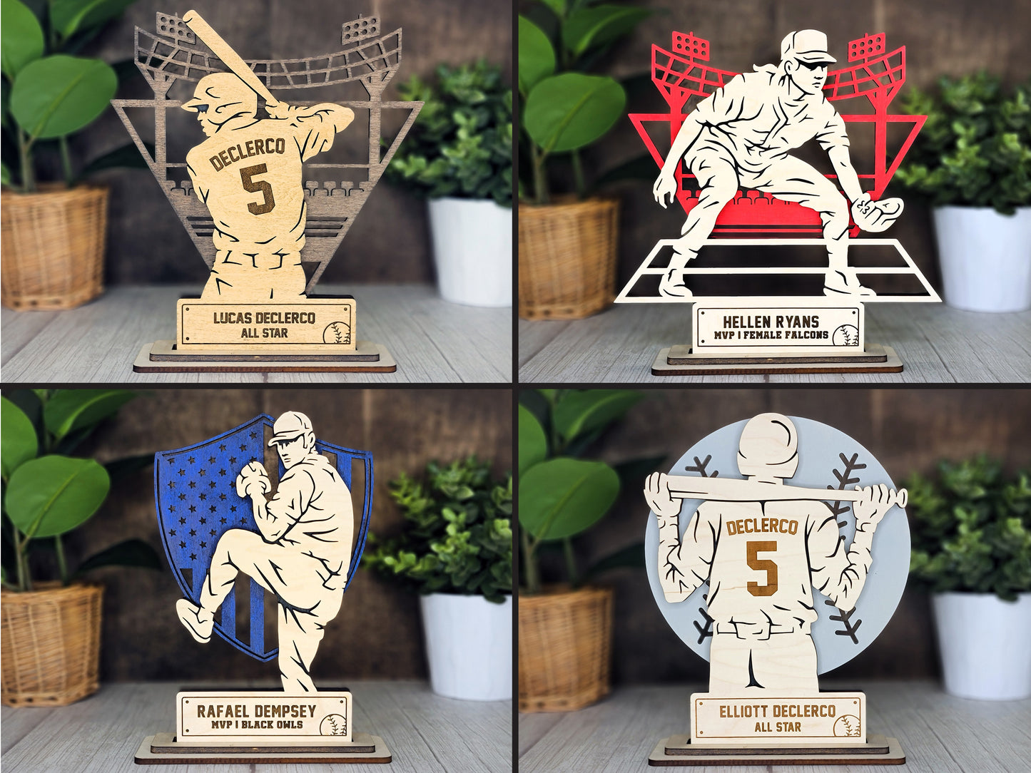 Baseball Personalized Sports Award Plaque