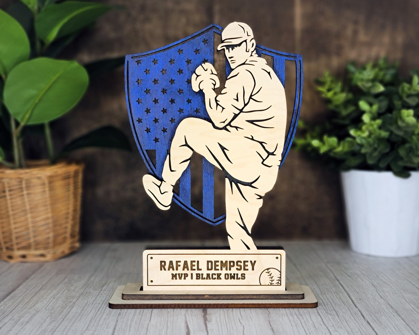 Baseball Personalized Sports Award Plaque