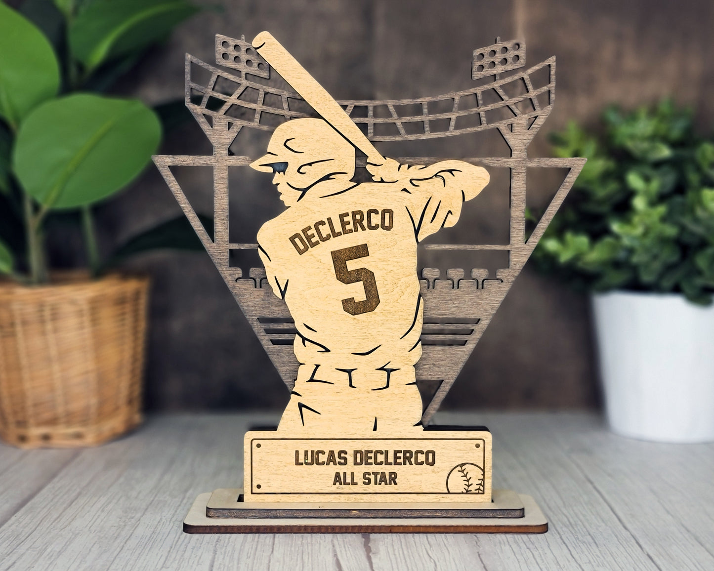 Baseball Personalized Sports Award Plaque