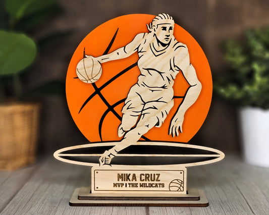 Women's Basketball Personalized Sports Award Plaque