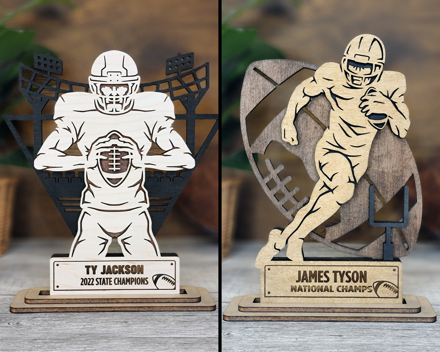 Football Personalized Sports Award Plaque