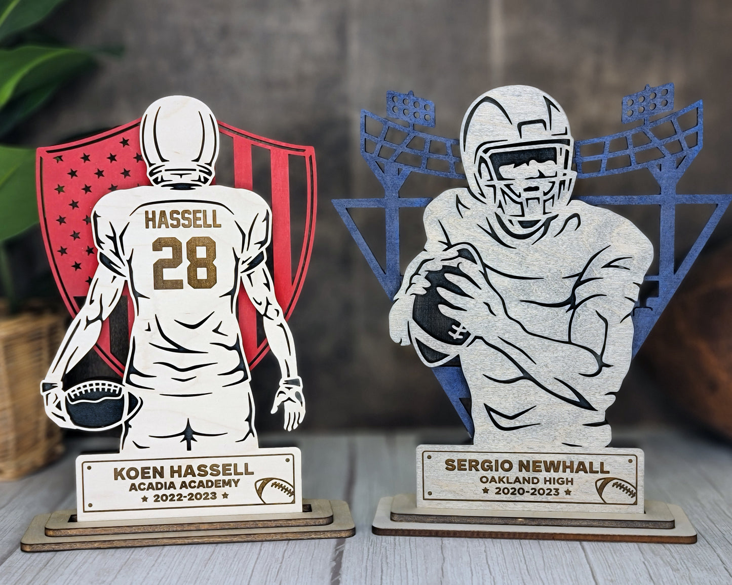 Football Personalized Sports Award Plaque