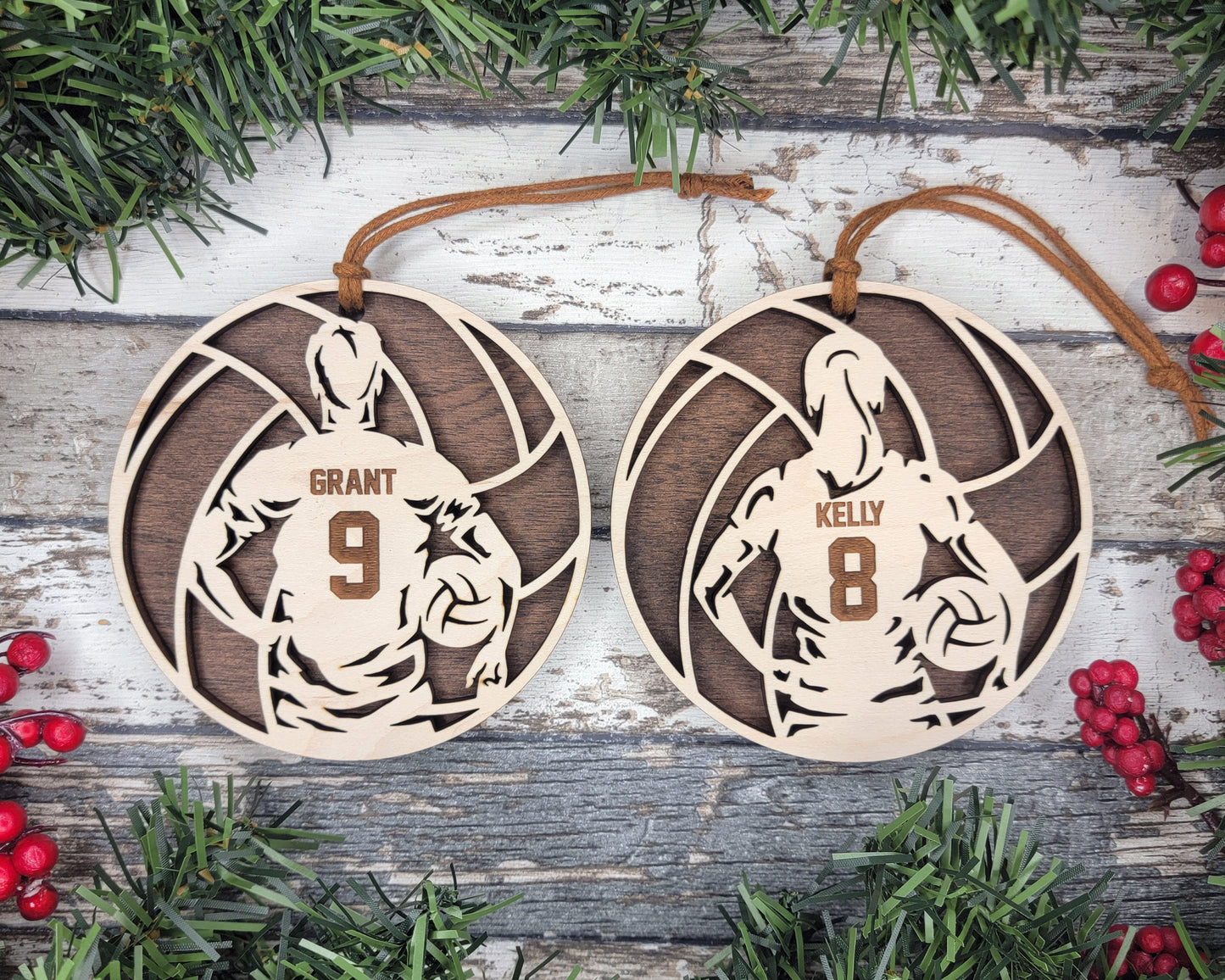 Volleyball Men's Personalized Sports Ornament