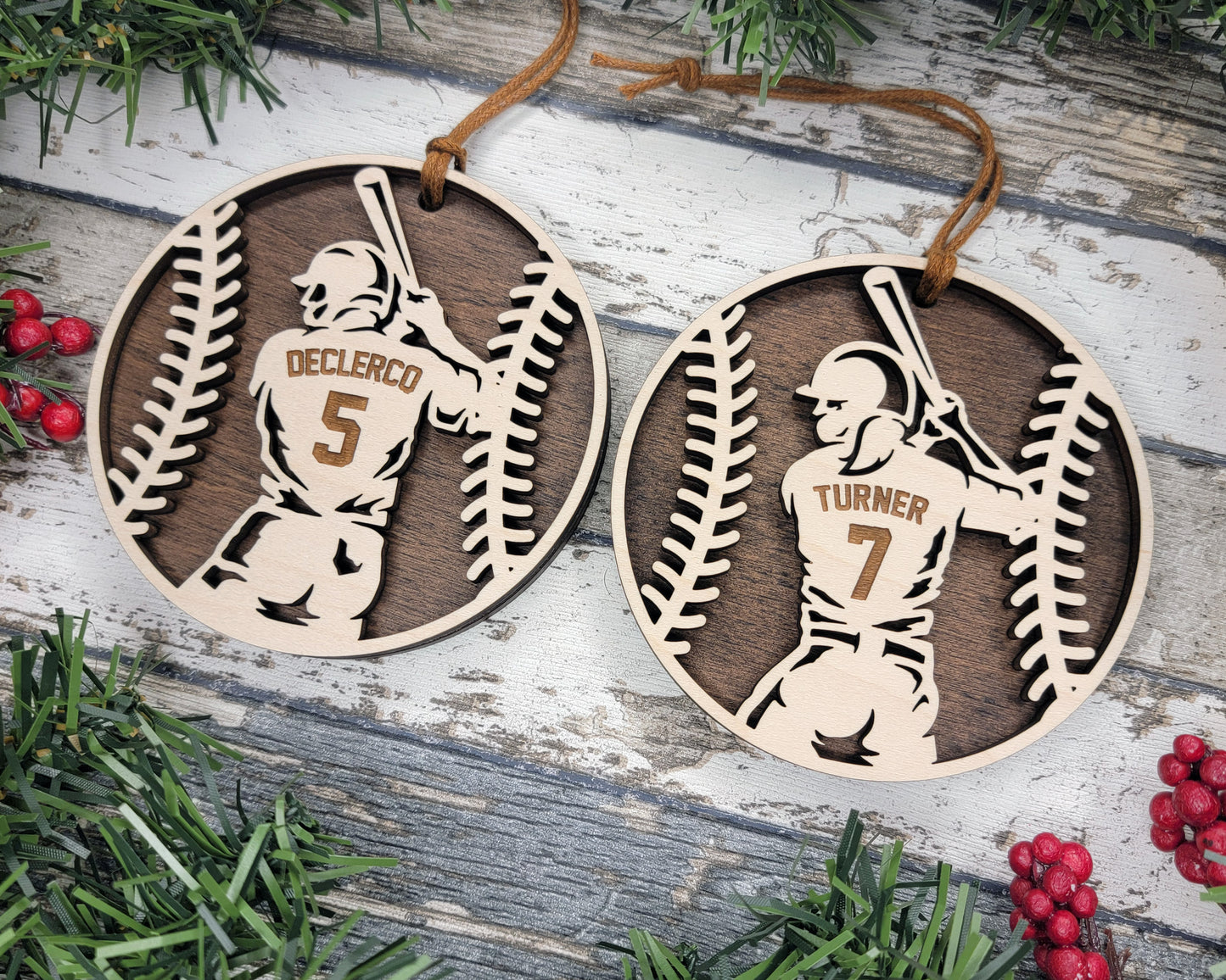 Softball Personalized Sports Ornament