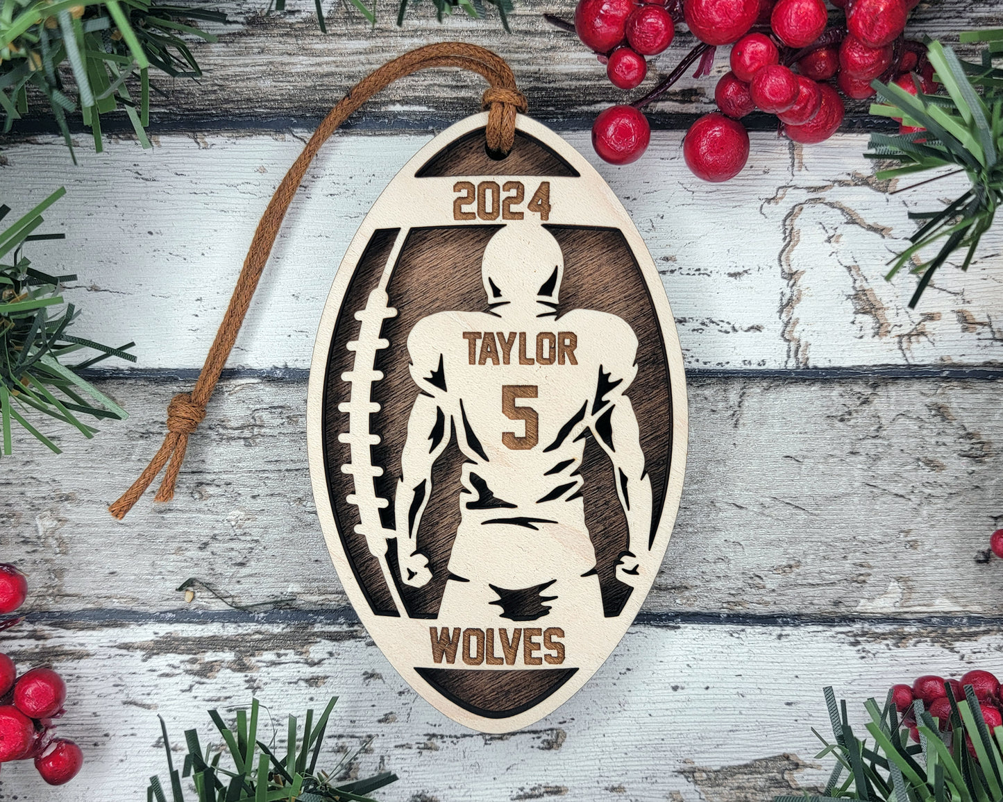 Football Men's Personalized Sports Ornament