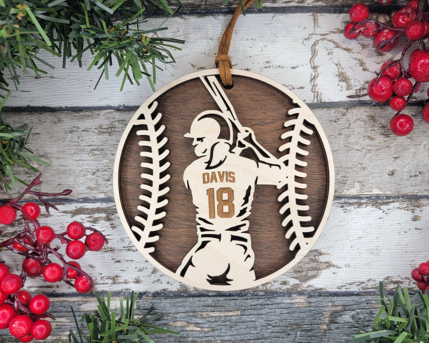 Softball Personalized Sports Ornament