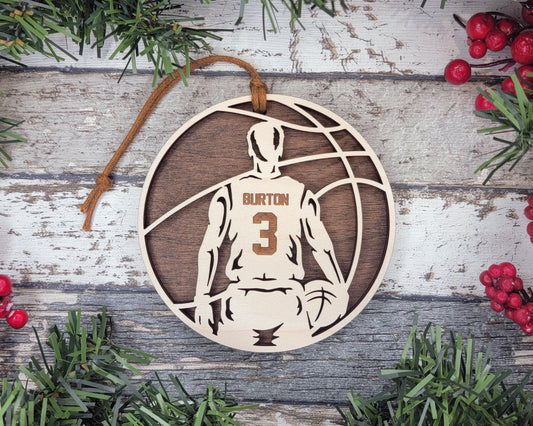 Basketball Men's Personalized Sports Ornament