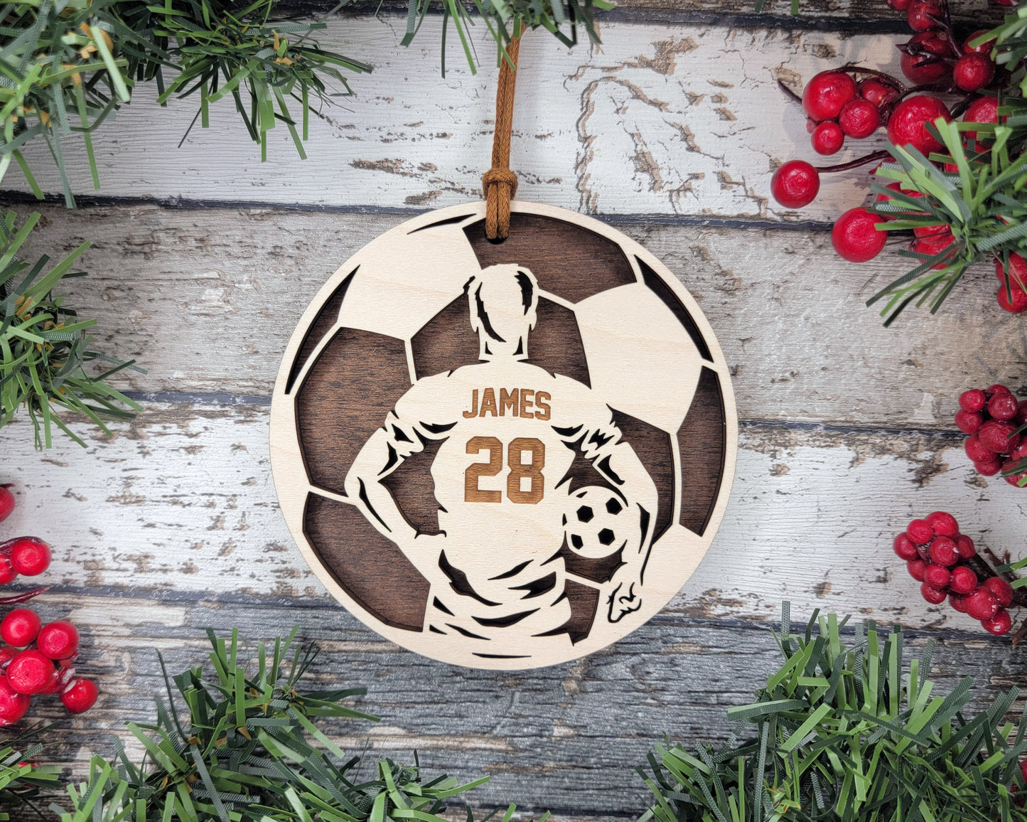 Soccer Men's Personalized Sports Ornament