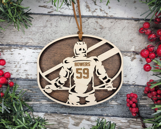 Hockey Men's Personalized Sports Ornament