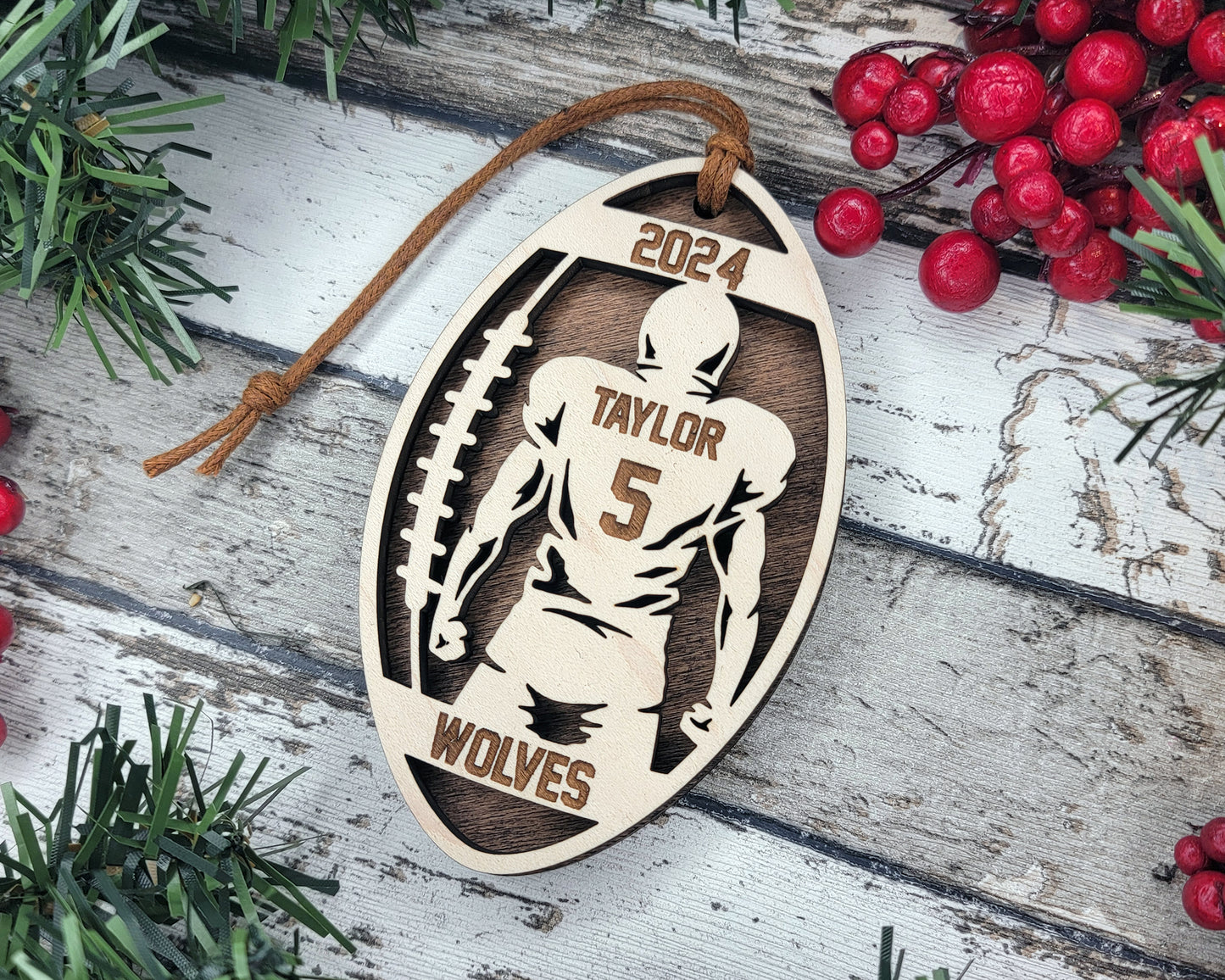 Football Men's Personalized Sports Ornament