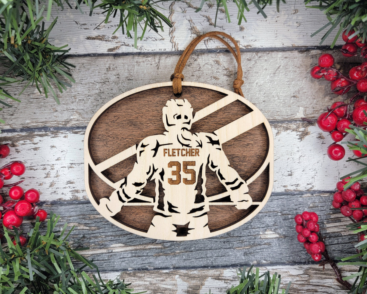 Hockey Women's Personalized Sports Ornament