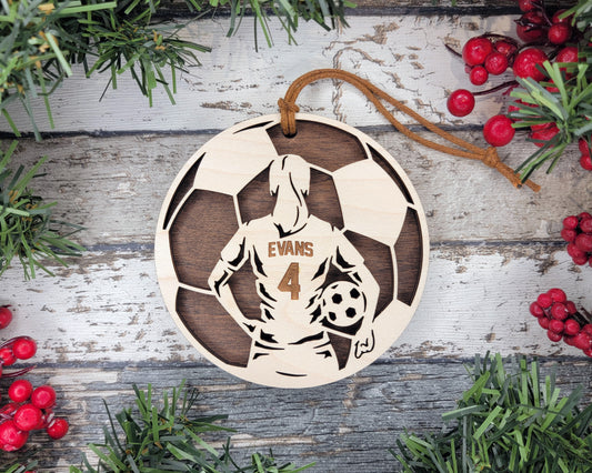 Soccer Women's Personalized Sports Ornament