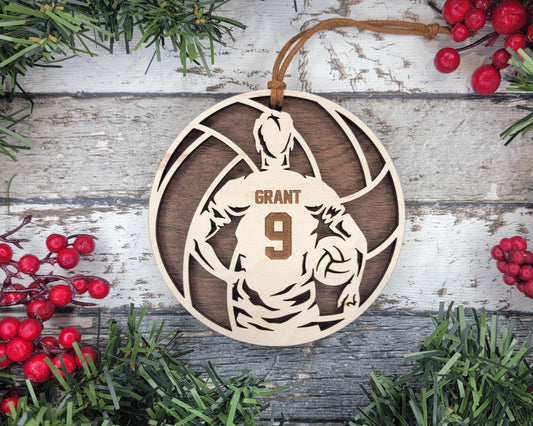 Volleyball Men's Personalized Sports Ornament