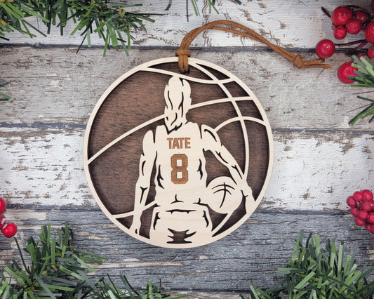 Basketball Women's Personalized Sports Ornament