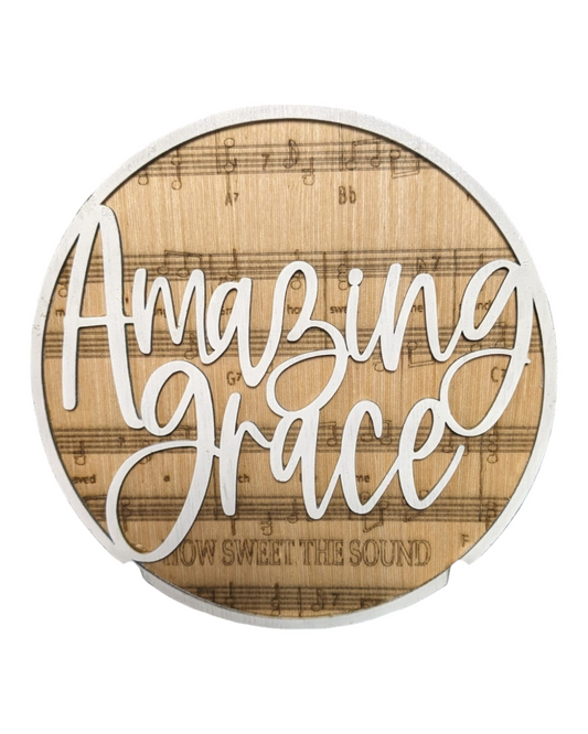 7.5" Amazing Grace Sign