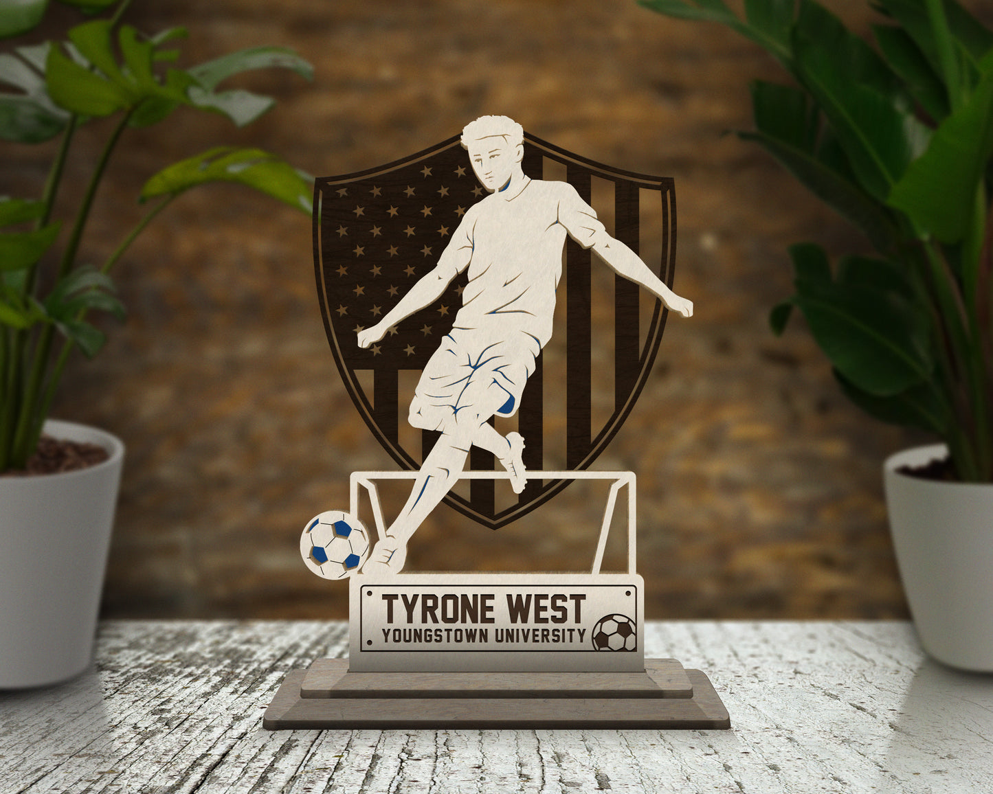 Women's Soccer Personalized Sports Award Plaque