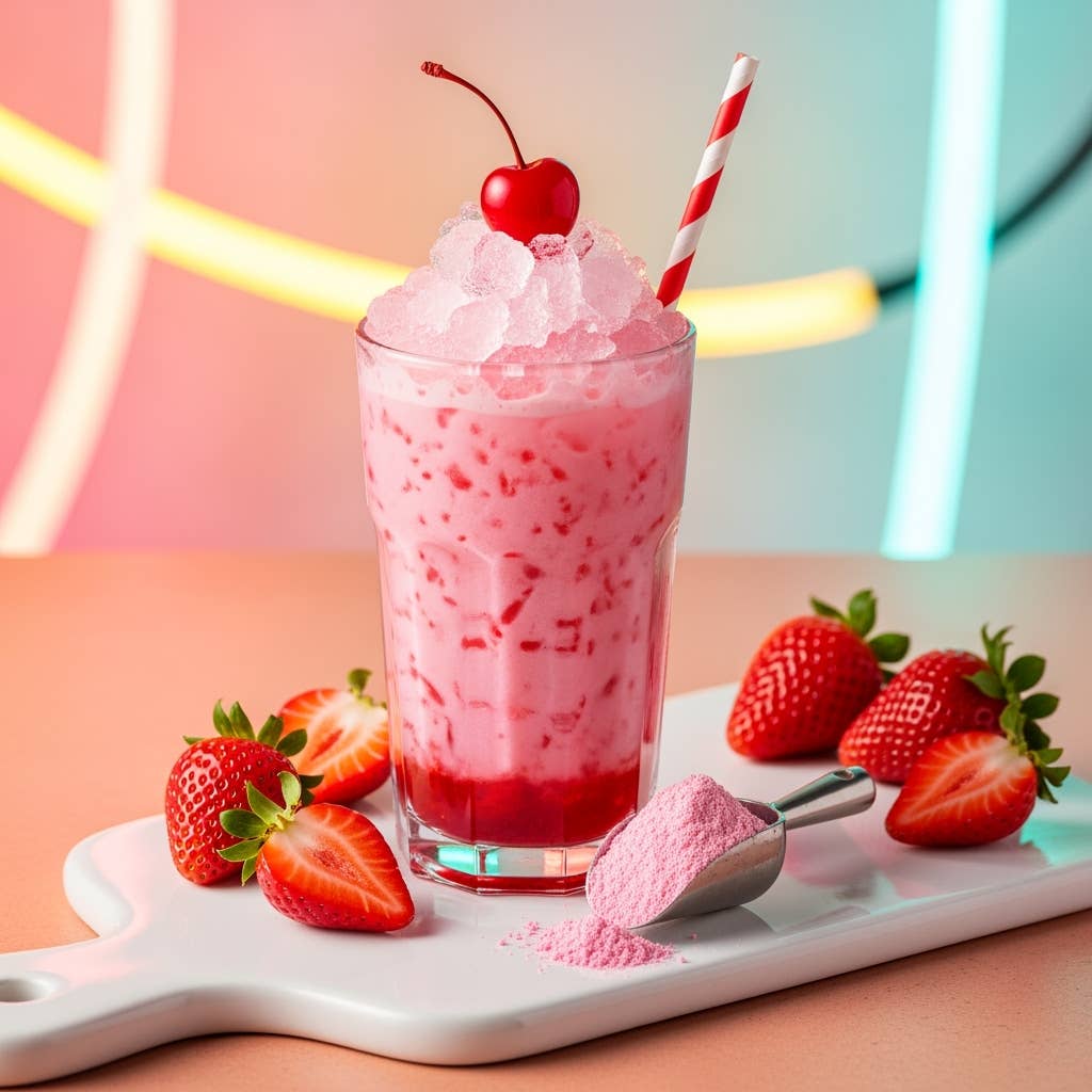 Strawberry 🍓 Dirty Soda Powder- All in One Soda Mix: Retail Bag (8.5 oz / 12 Servings)