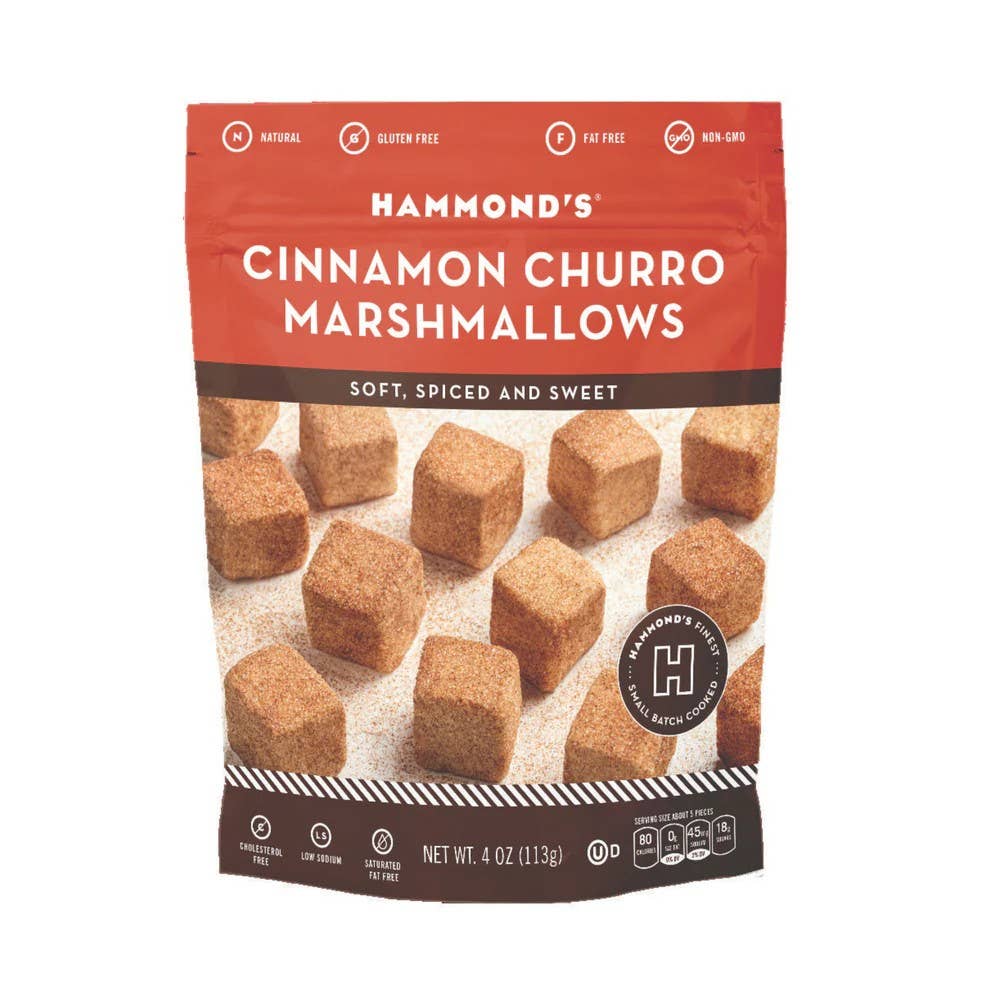 Handmade All-Natural Marshmallows - Cinnamon Churro -4oz Bag