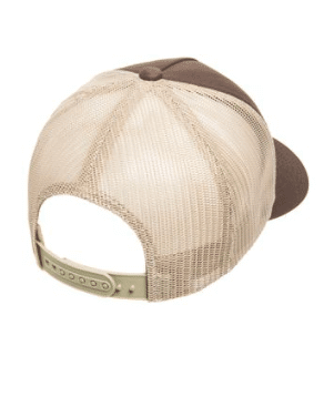 Sasquatch Trucker Hat: Grey on Black Mesh