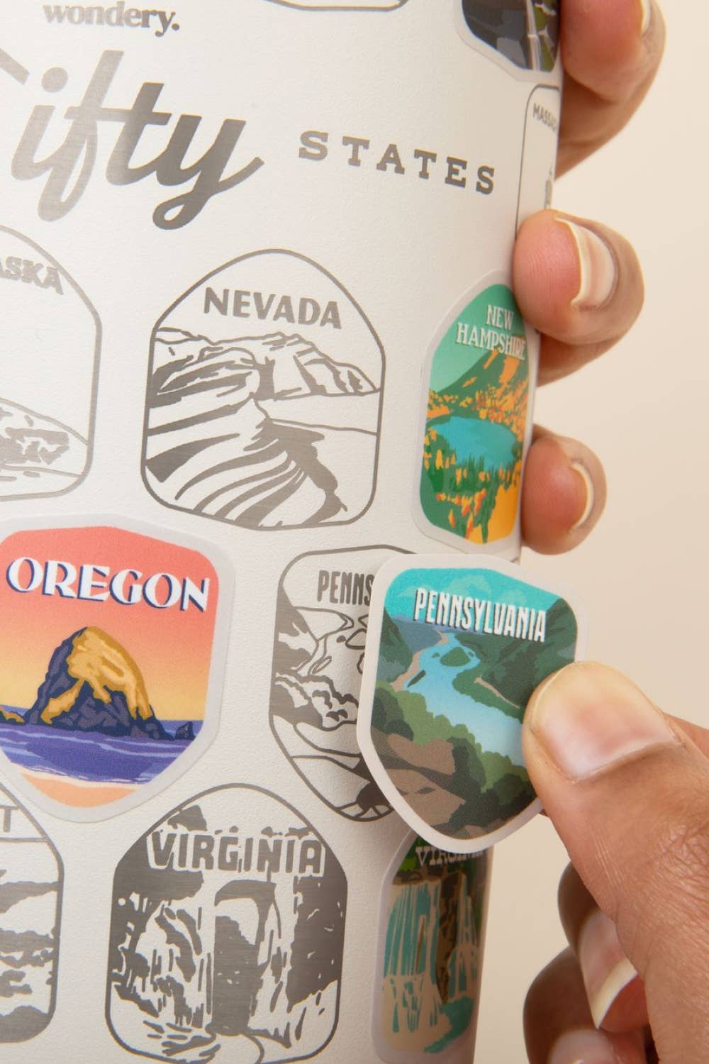 Fifty States Bucket List Bottle