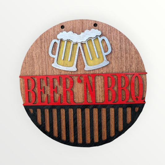 Beer 'N BBQ Sign