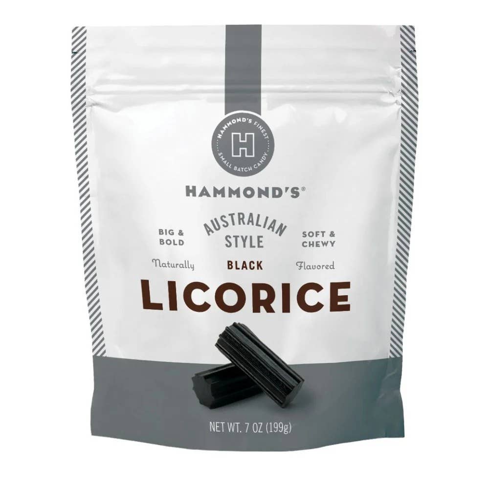Australian Style Licorice - Black - 7 oz Resealable Bag