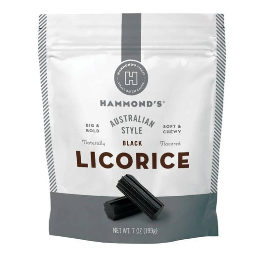 Australian Style Licorice - Black - 7 oz Resealable Bag