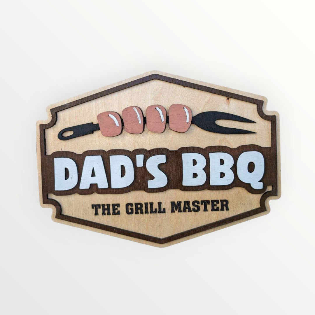 Dad's BBQ, The Grill Master Sign