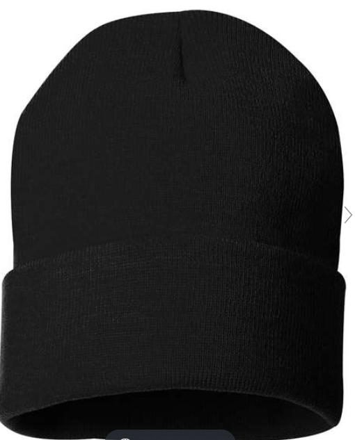 Bigfoot Beanie Ideal For Cozy Winter Outdoor Adventure: Black