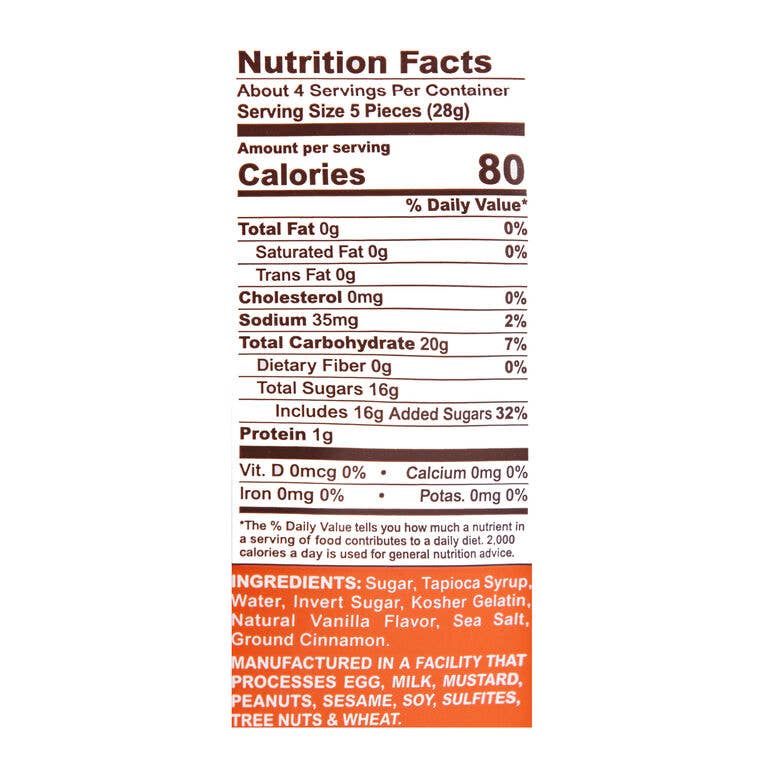 Handmade All-Natural Marshmallows - Cinnamon Churro -4oz Bag