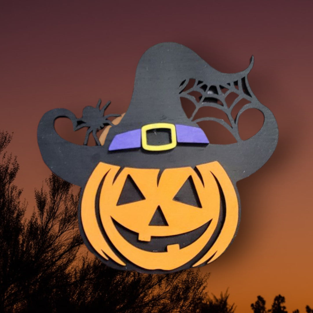 Jack-o'-Lantern Halloween Magnet